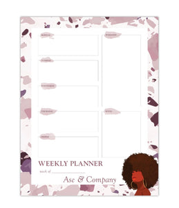 Large Afro Notepad Journal Entry Planner