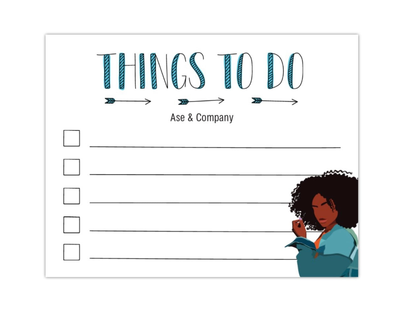 Things To Do Notepad Journal Entry Planner