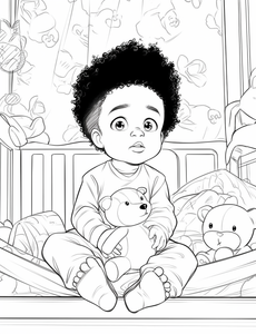 Soulful Smiles: Black Baby Coloring