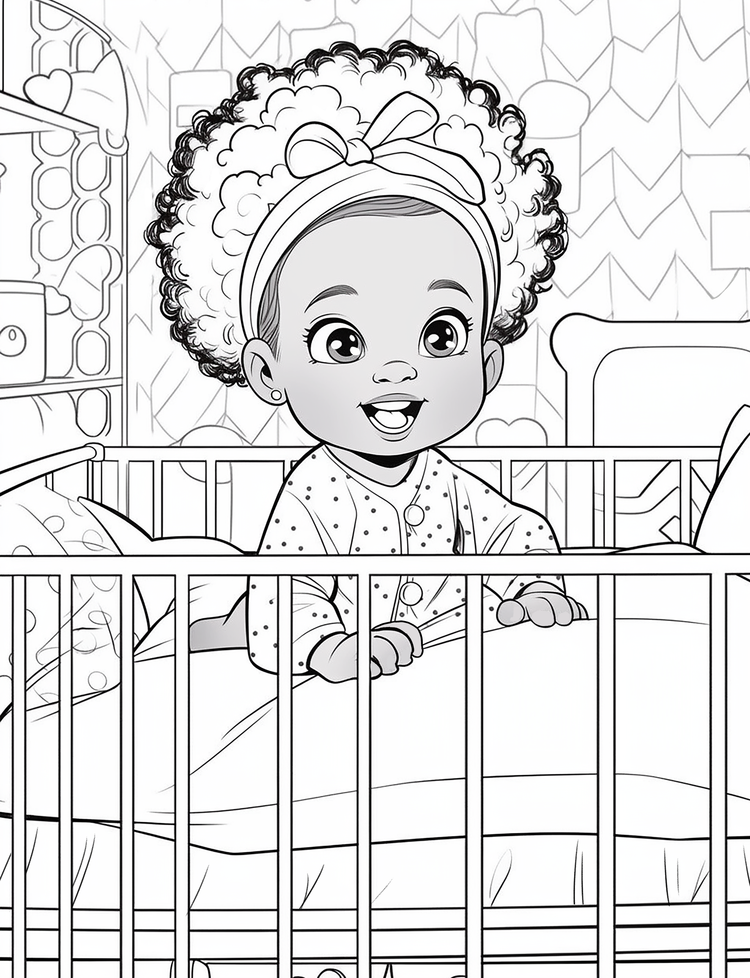 Soulful Smiles: Black Baby Coloring