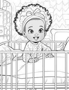 Soulful Smiles: Black Baby Coloring