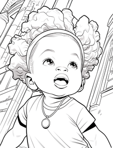 Soulful Smiles: Black Baby Coloring