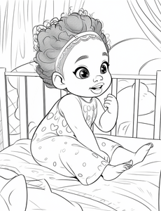 Soulful Smiles: Black Baby Coloring