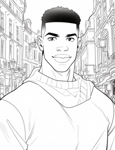 Expressions of Excellence: Black Men Coloring Book