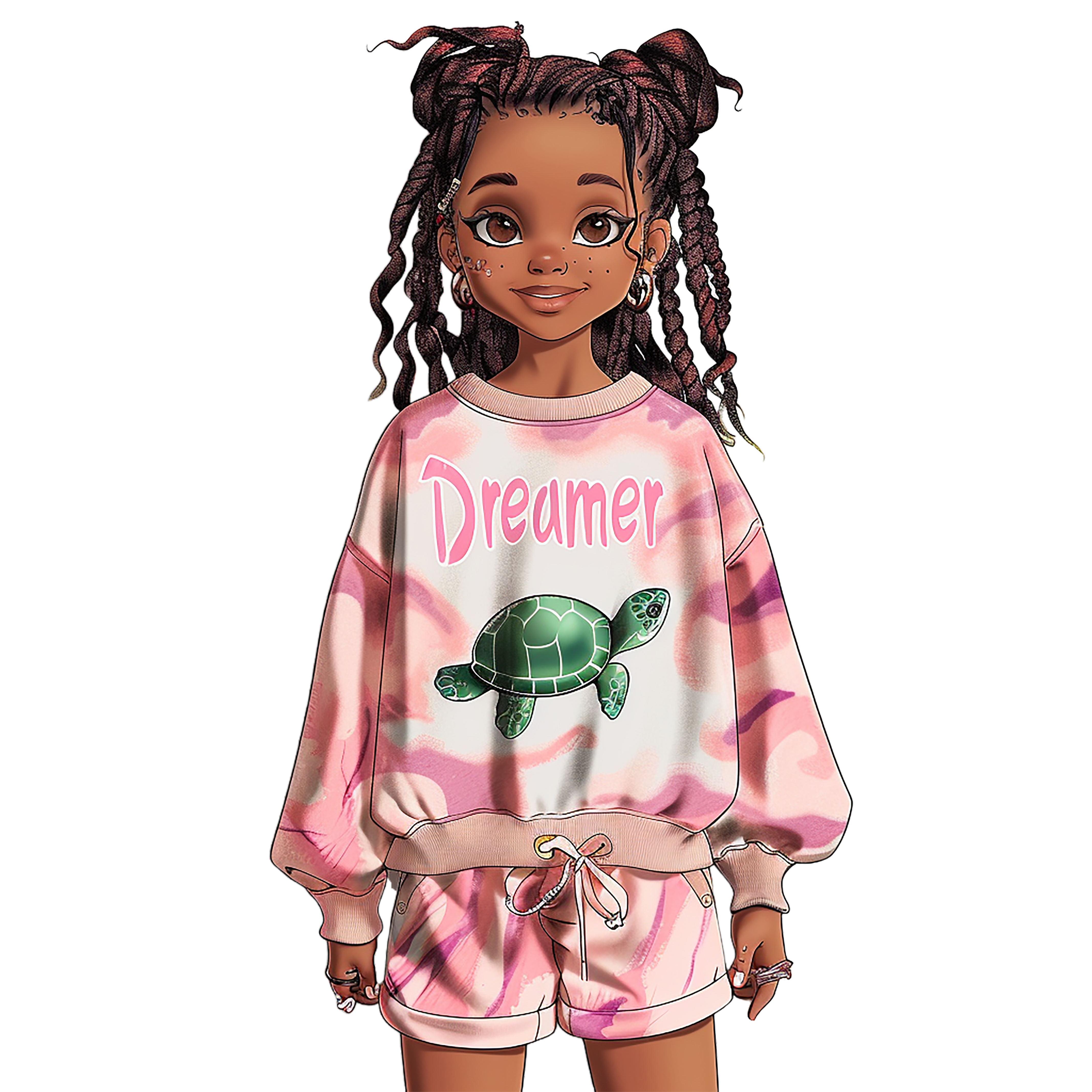 Dreamer Black Girl Keychain