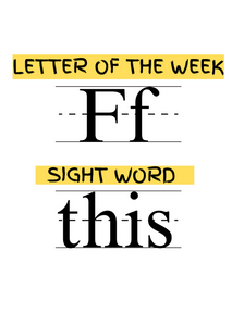 Letter Of The Week Teacher Notebook Journal