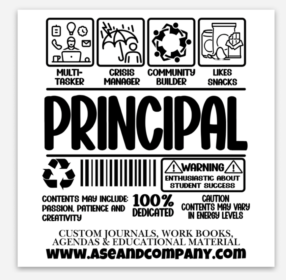 Principal Magnet 3x3 Inches Appreciation Gift for School Leaders