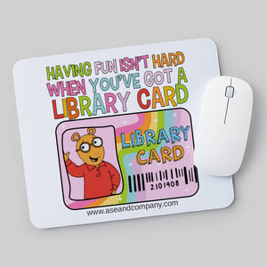 Library Card Teacher Mouse Pad