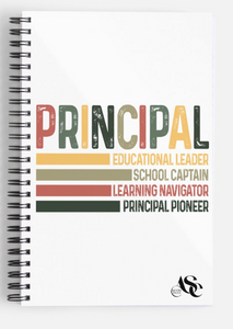 Principal Leader Teacher Notebook Journal