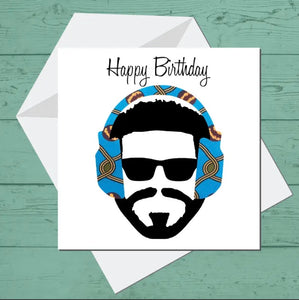 Happy Birthday Male Music Lover Greeting Card