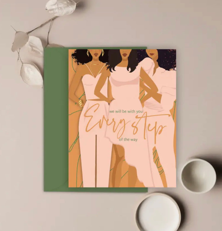 Every Step Card, African American Greeting Card