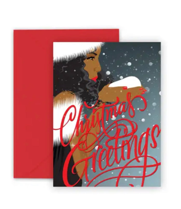 Christmas Greeting Card, African American Greeting Card