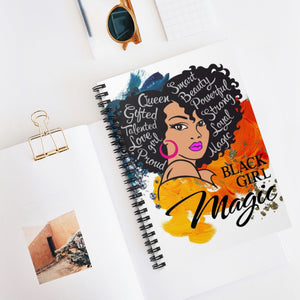 Black Girl Magic BLM Spiral Notebook Journal