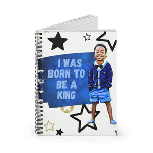 Brilliant Black Boy King Spiral Notebook Journal