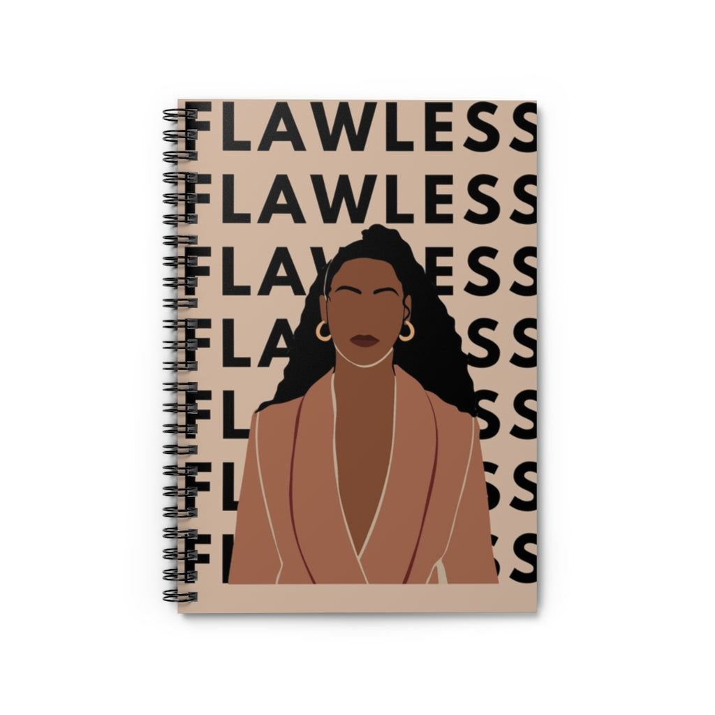 Flawless Black Queen Spiral Notebook Journal