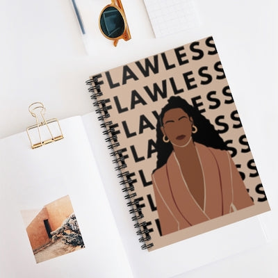 Flawless Black Queen Spiral Notebook Journal