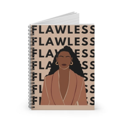 Flawless Black Queen Spiral Notebook Journal