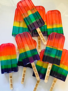 Rainbow Popsicle Kids Soaps
