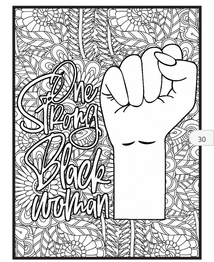 Every Shade Is Beautiful Coloring Book: Black Women Self Care