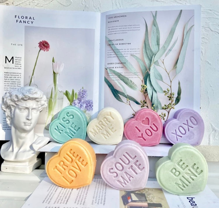 Conversation Valentines Candy Heart Soap