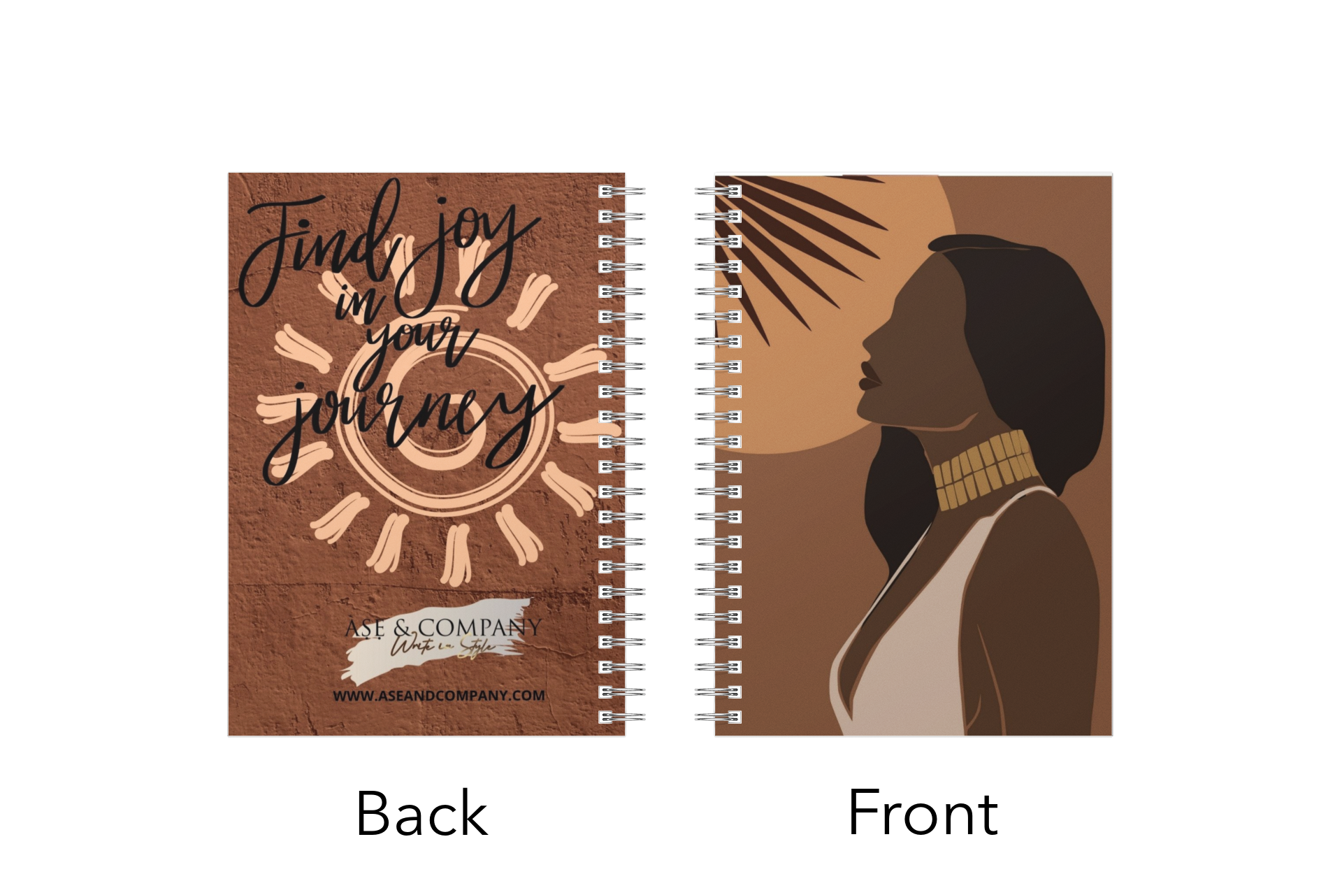 Joy Black African Women Journey Spiral Notebook Journal