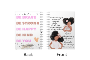 Beautiful Black Girls Spiral Notebook Journal