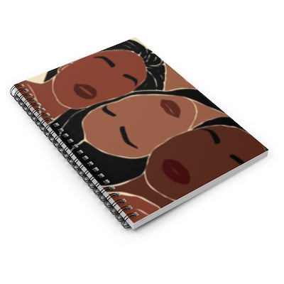 Black Women Friends Sisters Spiral Notebook Journal